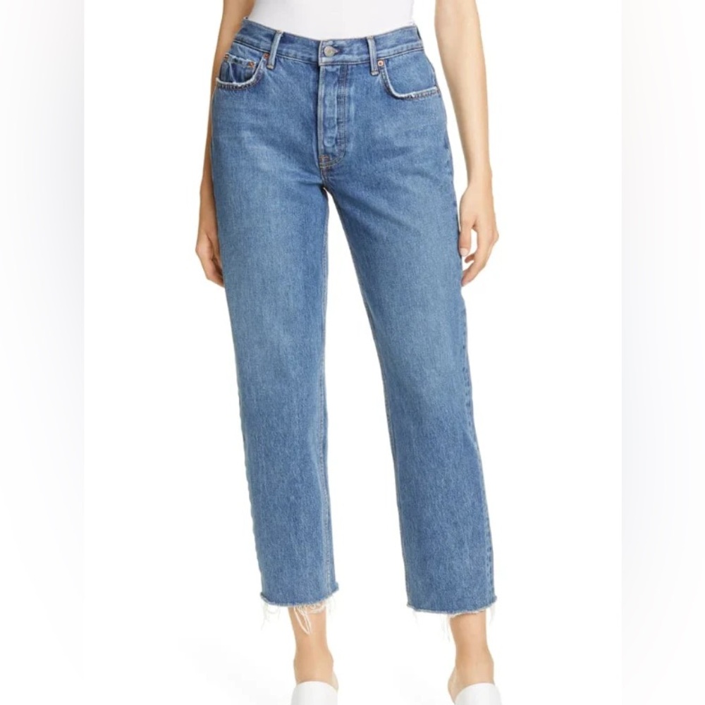 NWT GRLFRND Helena Medium Wash Jeans 24